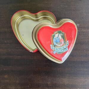 Vintage Hersheys chocolate heart tin box
